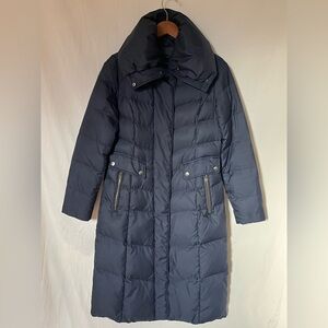 Cole Haan Women’s Down Feather Filled Padded Winter Coat - Navy - size S